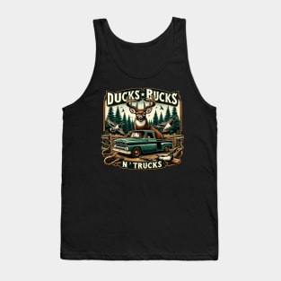 Ducks Bucks N Trucks Hunting Tank Top